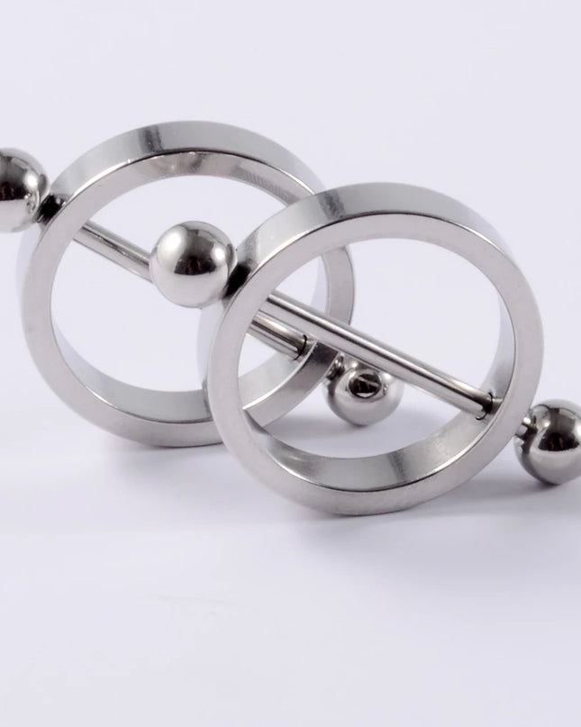 2Pcs Surgical Steel Cone Nipple Piercing Heart Barbell 14G Nipple Shield Charming Nipple Rings For Women Body Piercing Jewelry