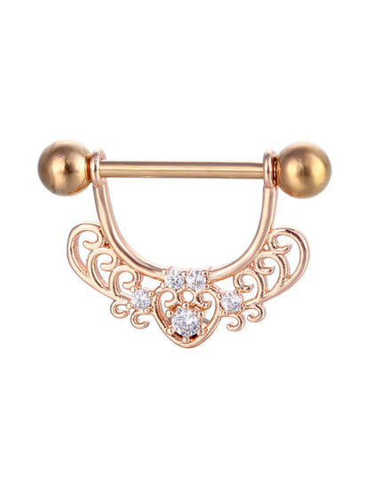 1PC Nipple Ring Surgical Steel Bar U Shape Barbell Body Piercing Jewelry