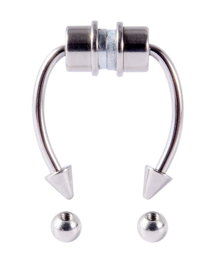 Fake Piercing Nose Ring Non Pierced Magnet Septum Hoop Horseshoe Magnetic Nose Ring Ear Clip Piercing Jewelry