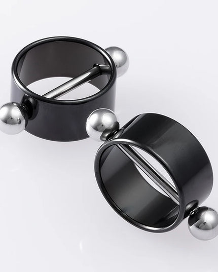 2pcs Sexy Nipple Ring Piercing Stainless Steel Nipple Shield Stud Barbell Breast Silver Color for Women Body Jewelry Gift 14G