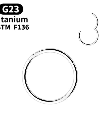 G23 Titanium Nose Rings Mixed Color Body Clips Hoop For Women Men Cartilage Piercing Jewelry Segment Lip Ear L Ring Hoop