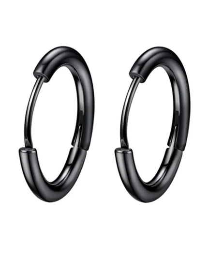 1 pair Women/Man Stainless Steel Small Hoops Earring Piercing Ear Cartilage Tragus Simple Thin Circle Anti-allergic Ear Buckle