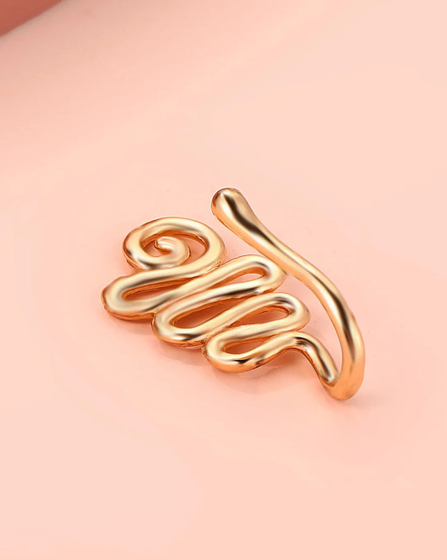 Men Women Nose Ring Clip Fake Septum Piering Rock Hip Hoop Punk Stainless Steel Body Jewelry Non Perforation Nose Clip Ring 2026