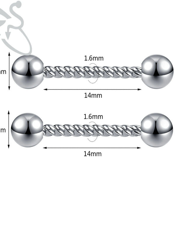 ZS 2PCS Stainless Steel Nipple Piercing Bar For Women 14G Crystal Heart Nipple Shield Ring Horseshoe Barbell Sexy Nipple Jewelry