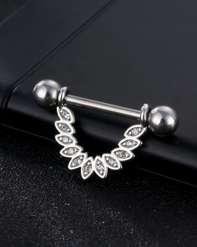 1PC Nipple Ring Surgical Steel Bar U Shape Barbell Body Piercing Jewelry