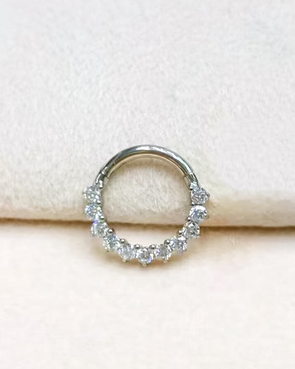2024 new G23 titanium alloy tassel nose ring ear bone ring carved nose ring explosion puncture jewelry