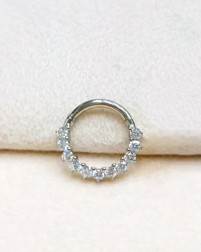 2024 new G23 titanium alloy tassel nose ring ear bone ring carved nose ring explosion puncture jewelry