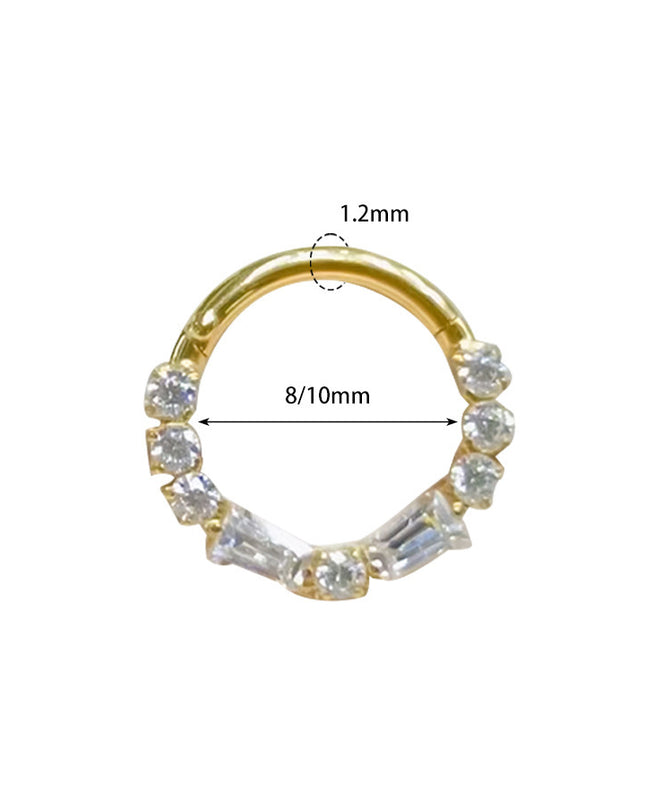 2024 new G23 titanium alloy tassel nose ring ear bone ring carved nose ring explosion puncture jewelry
