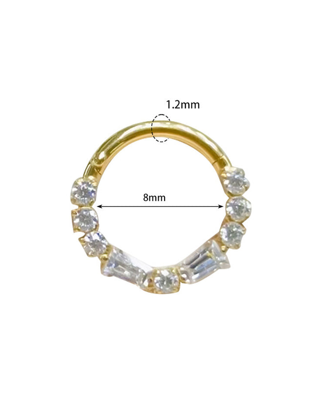 2024 new G23 titanium alloy tassel nose ring ear bone ring carved nose ring explosion puncture jewelry