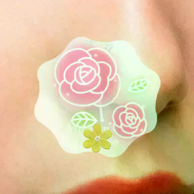 L Shaped Nose Studs Rings Cute Heart Moon Shiny Zircon Gold Silver Color Nose Piercing For Women Girl Nostril Jewelry