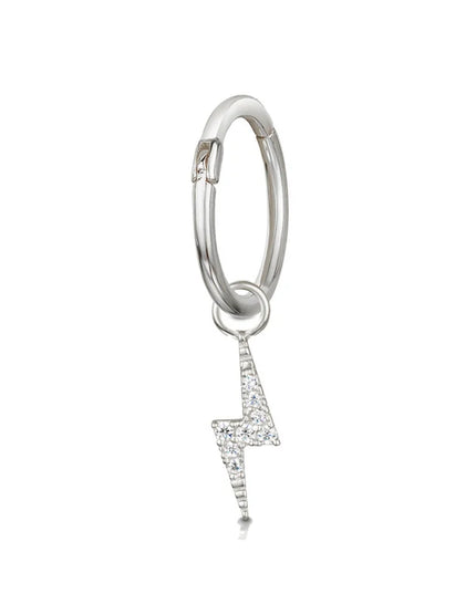 Ear Piercing For Women Pierced Earring Daith Helix Flat Lobe Star Plant Lightning Zircon Stainless Steel Ear Hoop Jewelry Gift
