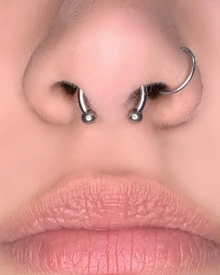 Stainless Steel Magnet Nose Ring Fake Piercing Horseshoe Rings Nose Clip Non-pierced Nose Hoop Fashion Women Men Body Jewelry