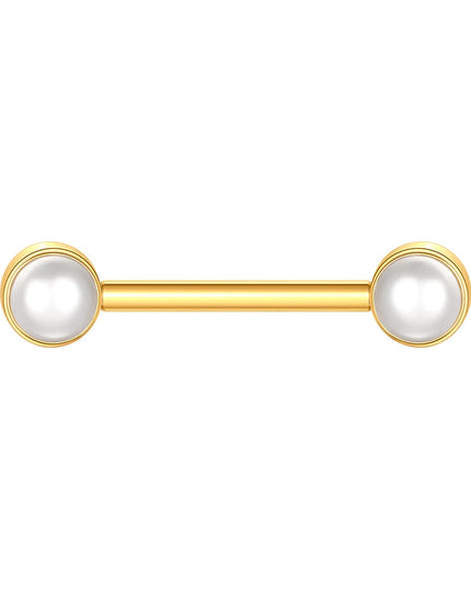 1Pc Titanium Nipple Barbell Piercing Zircon Nipple Ring with Pendant Bar Piercing Internally Threaded Women Body Accessaries