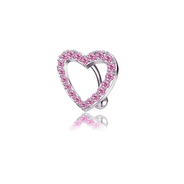 Belly Button Dangle Belly Rings Surgical Stainless Steel Cute Bow Butterfly Heart Flower Belly Button Piercing Jewelry For Women