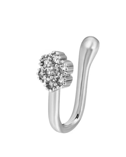 Men Women Nose Ring Clip Fake Septum Piering Rock Hip Hoop Punk Stainless Steel Body Jewelry Non Perforation Nose Clip Ring 2026