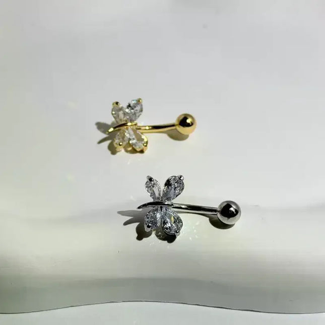Bow Belly Button Ring Navel Piercing Sexy Belly Rings Body Piercing Navel Rings
