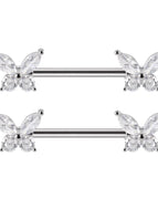 1Pair 11 / Nipple Rings / body|Geometric