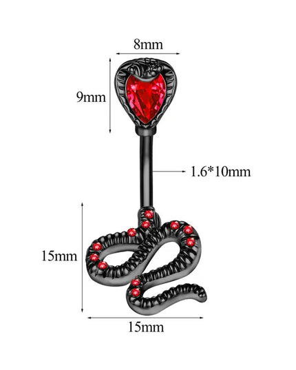 1PCS Bat Belly Button Piercing Jewelry 14G Claw Belly Ring Body Piercing Bee Navel Piercing Heart Belly Bars Piercings Ombligo