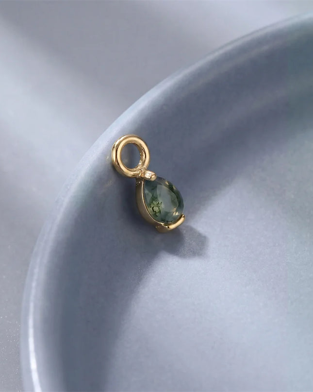 Aide 1PC 925 Sterling Silver 18K Gold Threaded Piercing Earring Women Ins Green Red Colors Zircon  Ear Bone Nail Gift Jewelry