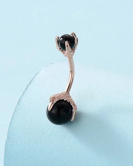 Belly Button Clear Zircon Bezel Piercing Internally Threaded Navel Ring Body Jewelry Belly Ring Gifts