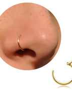 18G Gold / Nose Rings & Studs / Silver|Ears