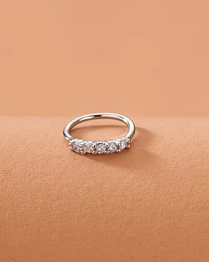 Fashion Single-row Miniature Zircon Nose Rings for Women Fine Drill Exquisite with Drill Opening Fake Nose Piercing Jewelry