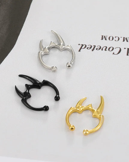 1PC Gothic Irregular Horn Nose Clip Fake Septum Piercing Non-pierced Nose Piercing Nose Ring Simple Fake Body Pircing