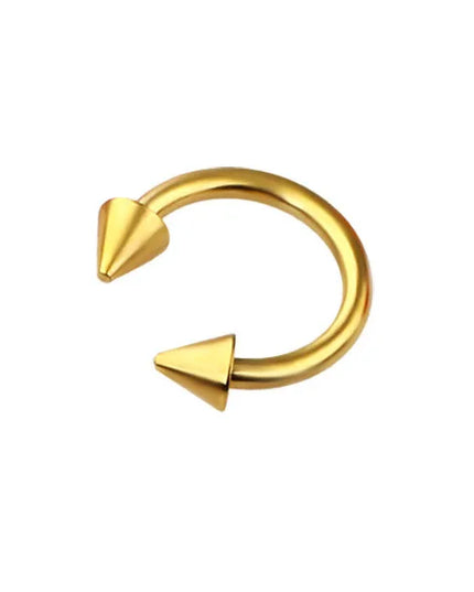 8X 16G 1.2mm Multicolour Septum Horseshoe Nose Ring Steel 3mm Cone Ear Tragus Monroe Lip Stud Body Piercing