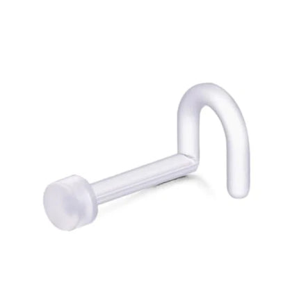 Bobisty 1Pc Nose Rings for Women Men Surgical Stainless Steel Retainer Clear Nose Rings Hoops Cartilage Tragus Piercing Jewelry