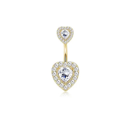 Bobisty Navel Rings for Women Navel Stainless Steel Snake Evil Eye Heart CZ Belly Button Navel Rings Belly Piercing Jewelry