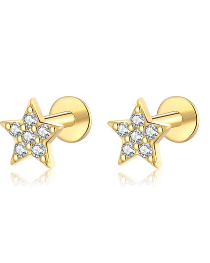 ANDYWEN 925 Sterling Silver 6mm Proud Milky Way  Queen Flash Baby Angel Piercing Screw Pendientes Stud Earring Women Clips Jewel