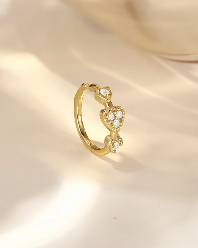Aide Sterling Silver 925 Pierceing Zircon Nose Ring Simple Round Size Printing Twist Rope Nose Ring Women Jewelry Nose Rings 1pc