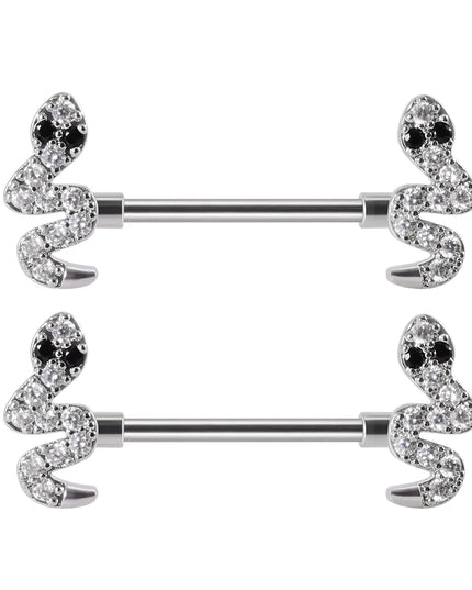 1Pair Sword Cross Nipple Piercing Barbell Surgical Steel Crystal Nipple Shield Cover Heart Butterfly Nipple Ring Body Jewelry14G