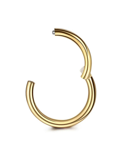 6Pcs/lot Stainless Steel Nose Ring Body Clip Hoop for Women Men Cartilage Piercing Segment Nose Hoop Septum Clicker Lip Ear Ring
