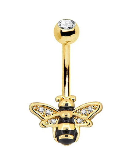 1PCS Bat Belly Button Piercing Jewelry 14G Claw Belly Ring Body Piercing Bee Navel Piercing Heart Belly Bars Piercings Ombligo