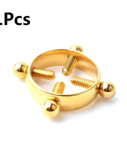 1Pcs Adjustable Stainless Steel Nipple Ring Clip-On Fake Nipple Piercing Jewelry for Women Various Colors Available