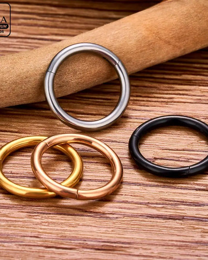 Nose Rings G23 Titanium Lip Ring For Women And Men Piercing Jewelry Hoop Earrings Mixed Color Body Clips Hinged