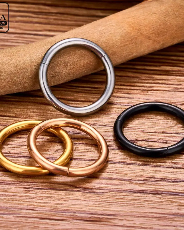 Nose Rings G23 Titanium Lip Ring For Women And Men Piercing Jewelry Hoop Earrings Mixed Color Body Clips Hinged