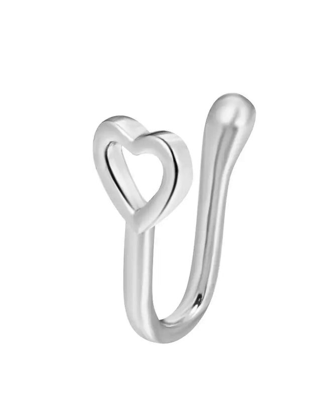 Men Women Nose Ring Clip Fake Septum Piering Rock Hip Hoop Punk Stainless Steel Body Jewelry Non Perforation Nose Clip Ring 2026
