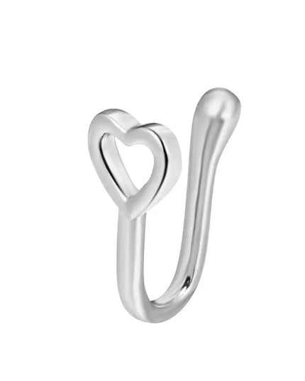 Men Women Nose Ring Clip Fake Septum Piering Rock Hip Hoop Punk Stainless Steel Body Jewelry Non Perforation Nose Clip Ring 2026