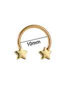 gold / Star / Nose Rings & Studs|Face