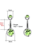 12mm - 2pcs / Light Green