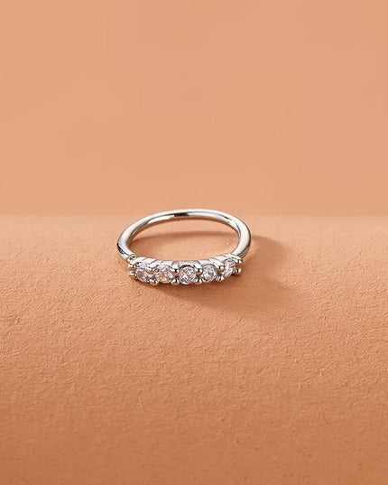 Fashion Single-row Miniature Zircon Nose Rings for Women Fine Drill Exquisite with Drill Opening Fake Nose Piercing Jewelry