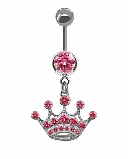 Belly Button Ring For Women Trendy Pink Butterfly Cute Cat Design Sexy Fashion Navel Rings Stainless Steel Piercing Jewelry