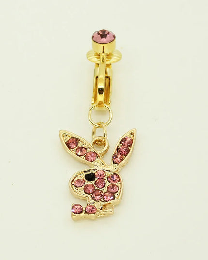 Fake belly Piercing Bunny Fake Belly Button Rings for Women Non piercing Navel rings Body Jewelry Belly Rings