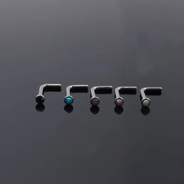 3/4/5/8/10/15/30pcs/lot Fake Nose Studs Ring Piercing Sets L-S-Shaped Curved Nose Rings Pack Steel Star Heart Moon Nose Jewelry
