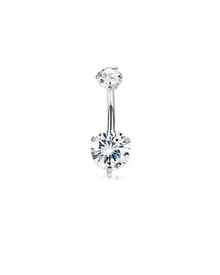 Bobisty Navel Ring 14G Heart Snake Butterfly CZ Dangling Belly Ring for Women Stunning Belly Button Piercing Jewelry