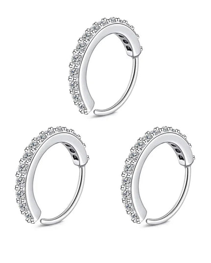 1/2/3pcs Fake Nose Ring For Women Stainless Steel Round Cartilage Tragus Helix Ear Nose Piercing Falso Nariz Body Jewelry