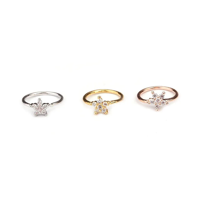 Nose Rings Hoops Set for Women Men, 20G Gold/Silver Hypoallergenic Surgical Stainless Steel Nose Hoops Hinged Clicker Rings