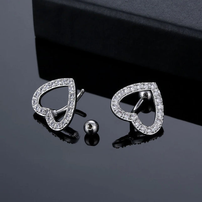 1PC Heart Belly Button Ring JewelryNavel Pircing Umbilical Pircing  Ring Navel Piercing Ring Cooper Belly Button Piercing Ring